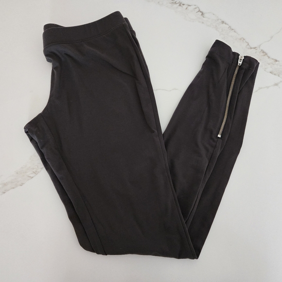 Express Pants - Express Gray Ankle Zip Leggings
